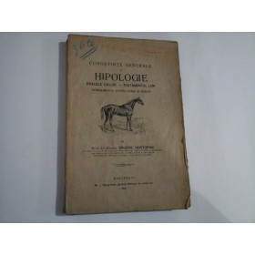 Cunostinte generale de HIPOLOGIE - Grigore Hortopan 1922